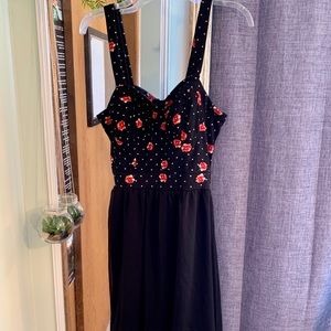 Charlotte Russe Black High-Low Dress